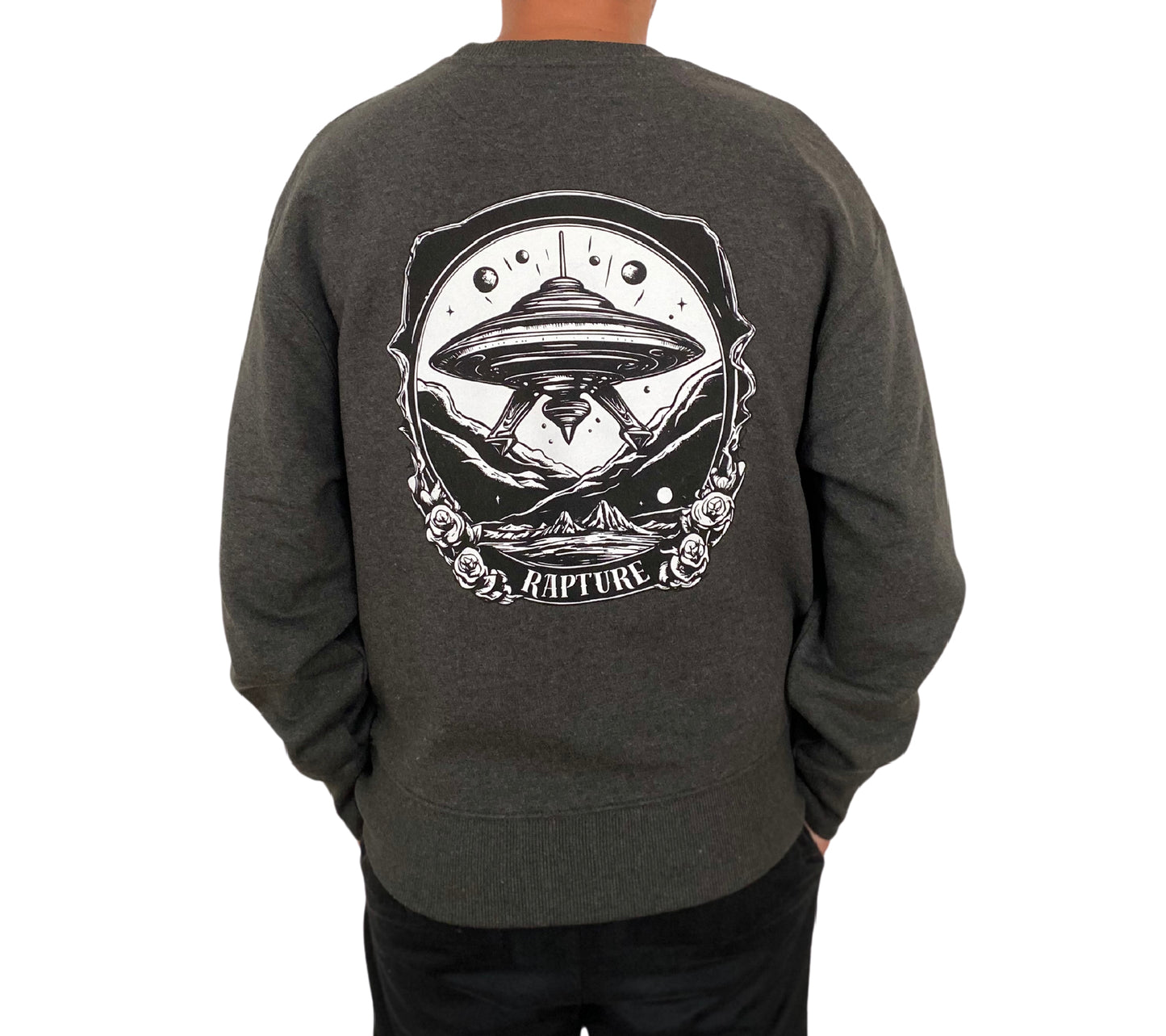 Rapture Space Sweat-shirt Dark Grey Heather Unisexe