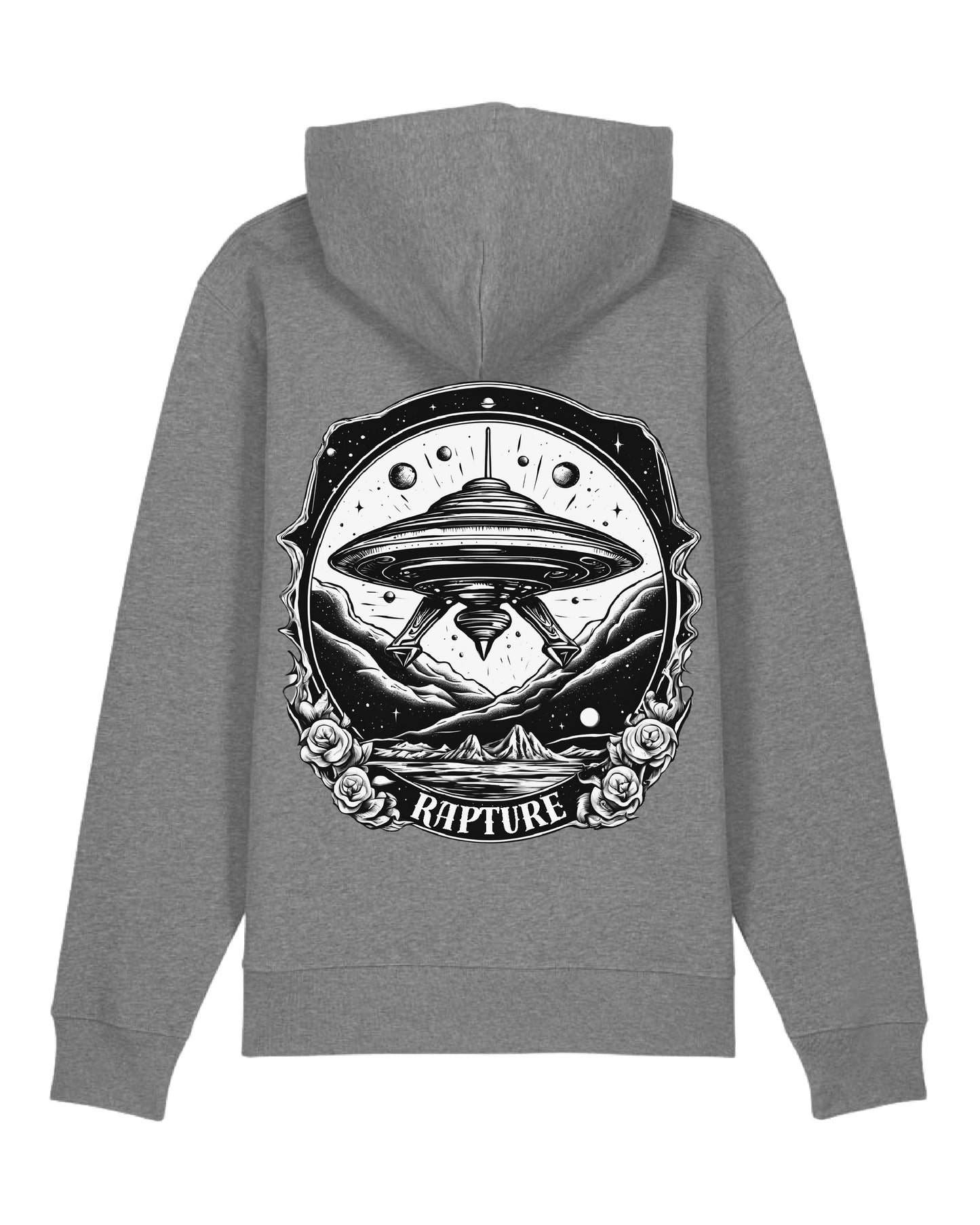 Rapture Space Hoodie Mid Heather Gray Unisex 